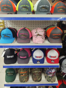 Baseball type caps available at Timberline Sports-N-Convenience