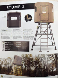 Stump blinds available at Timerline Sports in Blackduck MN